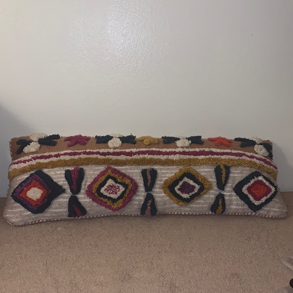 ANTHROPOLOGIE long decor pillow